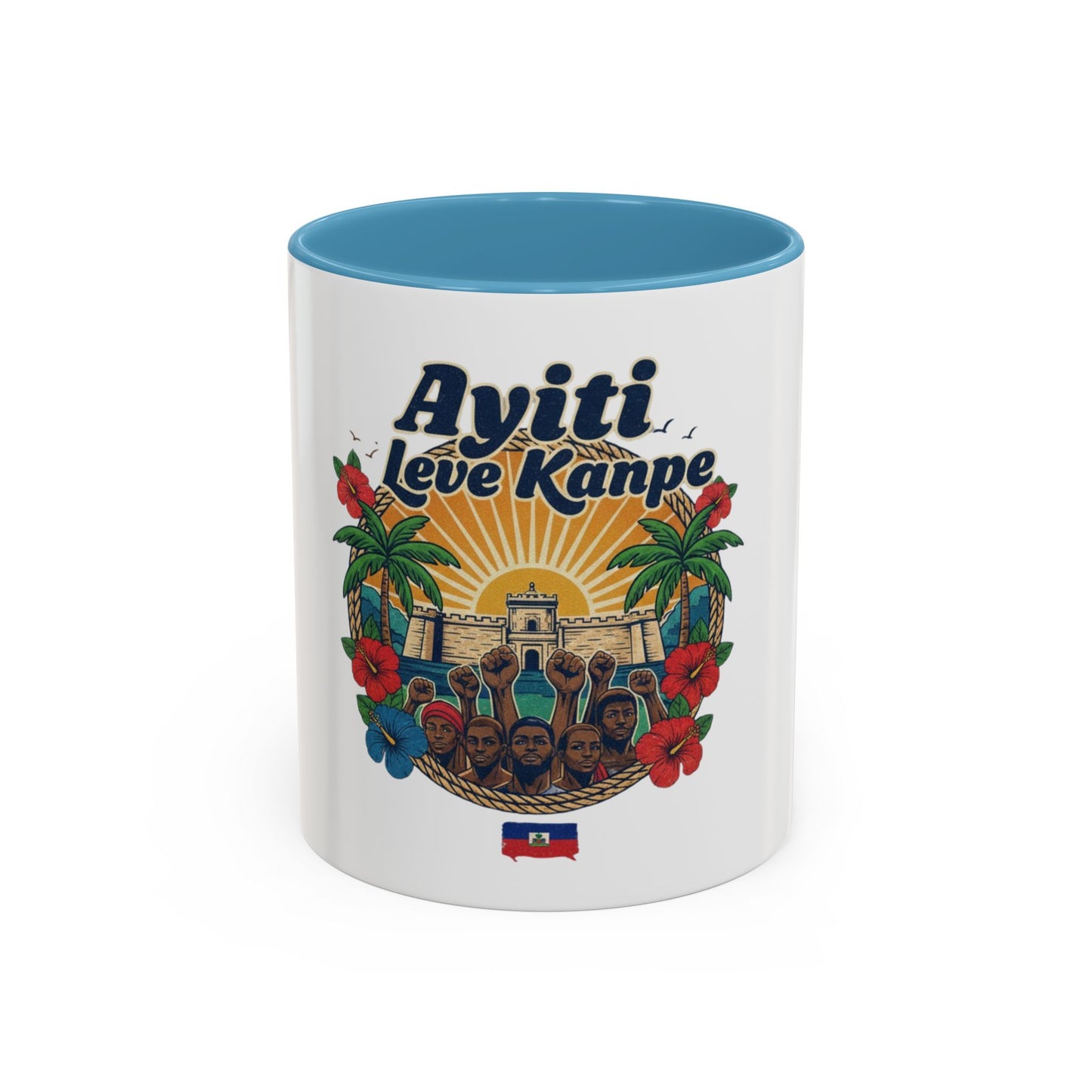 Ayiti Leve Kanpe Coffee Mug – Haitian Pride Accent Mug (11/15oz)
