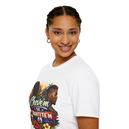 T-Shirt — "Chevem Se Identite'm" Afro-Caribbean Pride Graphic Tee