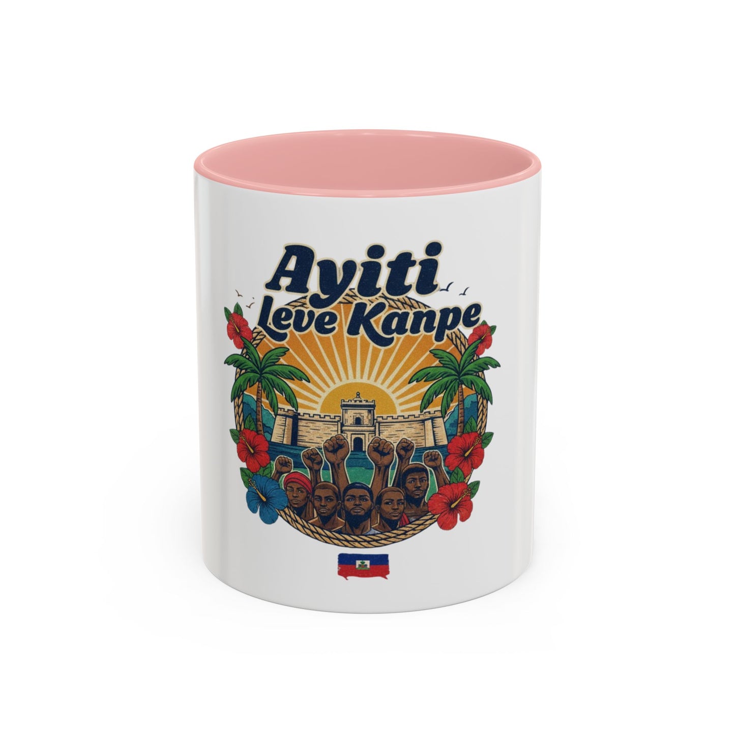 Ayiti Leve Kanpe Coffee Mug – Haitian Pride Accent Mug (11/15oz)