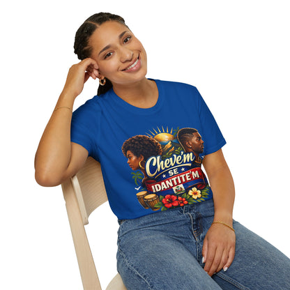 T-Shirt — "Chevem Se Identite'm" Afro-Caribbean Pride Graphic Tee