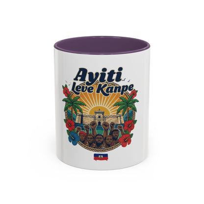 Ayiti Leve Kanpe Coffee Mug – Haitian Pride Accent Mug (11/15oz)