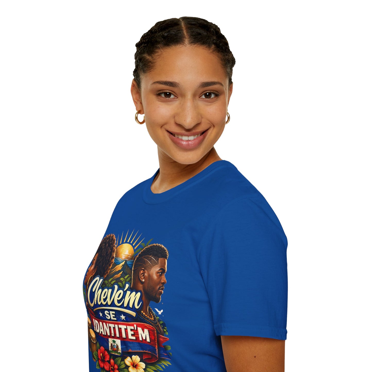T-Shirt — "Chevem Se Identite'm" Afro-Caribbean Pride Graphic Tee