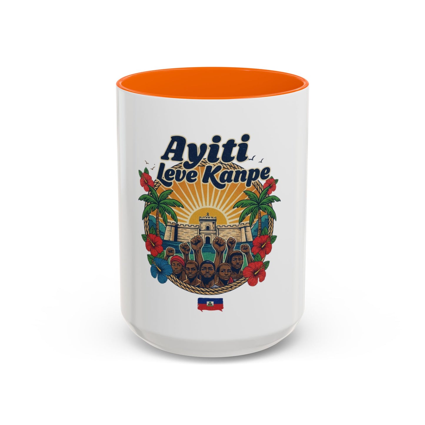 Ayiti Leve Kanpe Coffee Mug – Haitian Pride Accent Mug (11/15oz)