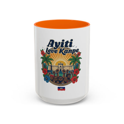 Ayiti Leve Kanpe Coffee Mug – Haitian Pride Accent Mug (11/15oz)