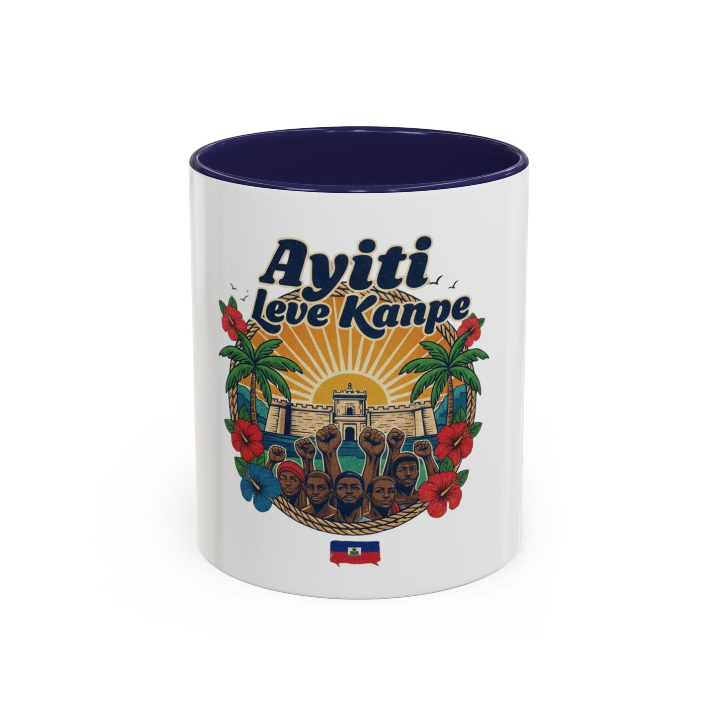 Ayiti Leve Kanpe Coffee Mug – Haitian Pride Accent Mug (11/15oz)