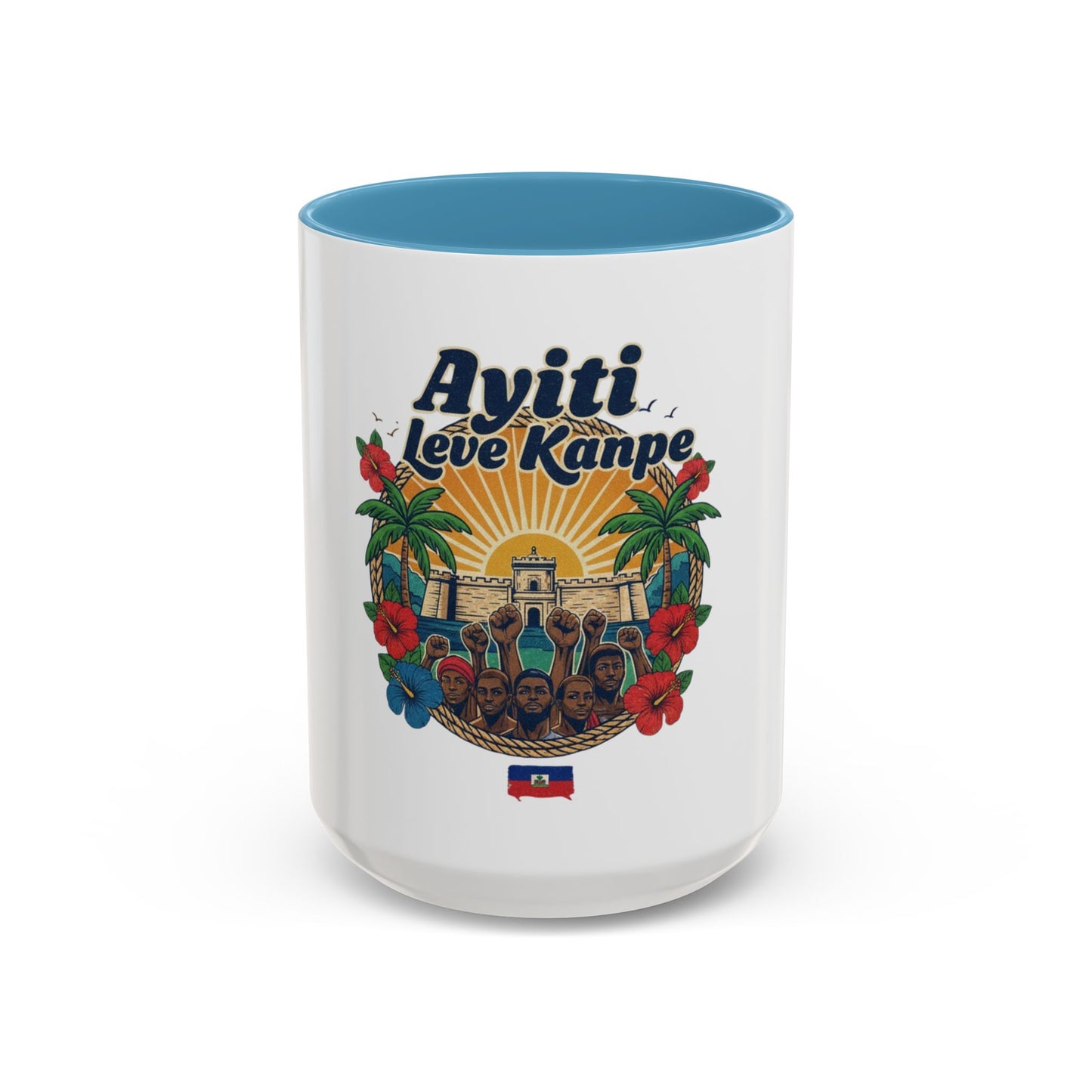 Ayiti Leve Kanpe Coffee Mug – Haitian Pride Accent Mug (11/15oz)