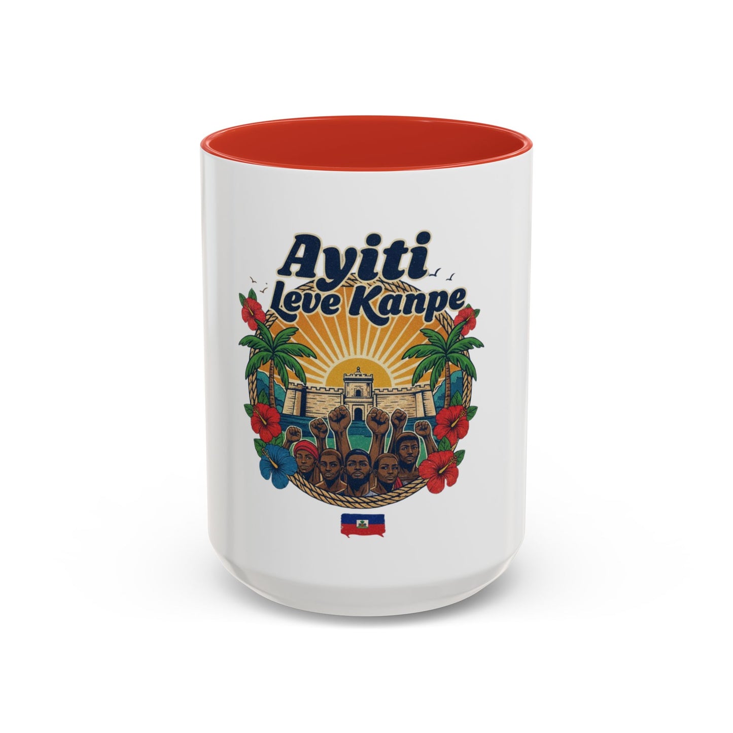 Ayiti Leve Kanpe Coffee Mug – Haitian Pride Accent Mug (11/15oz)