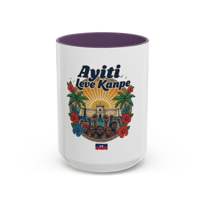 Ayiti Leve Kanpe Coffee Mug – Haitian Pride Accent Mug (11/15oz)