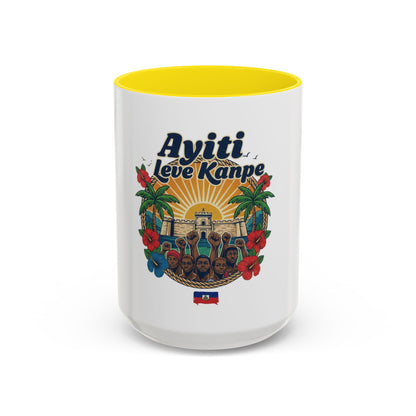 Ayiti Leve Kanpe Coffee Mug – Haitian Pride Accent Mug (11/15oz)