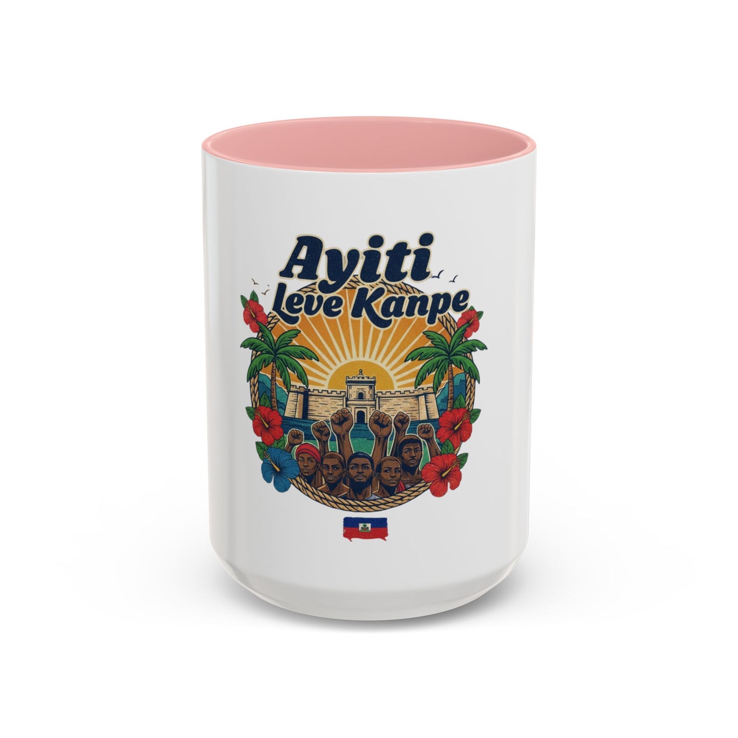 Ayiti Leve Kanpe Coffee Mug – Haitian Pride Accent Mug (11/15oz)