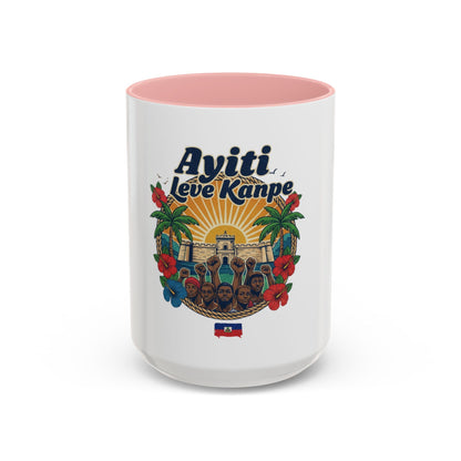 Ayiti Leve Kanpe Coffee Mug – Haitian Pride Accent Mug (11/15oz)