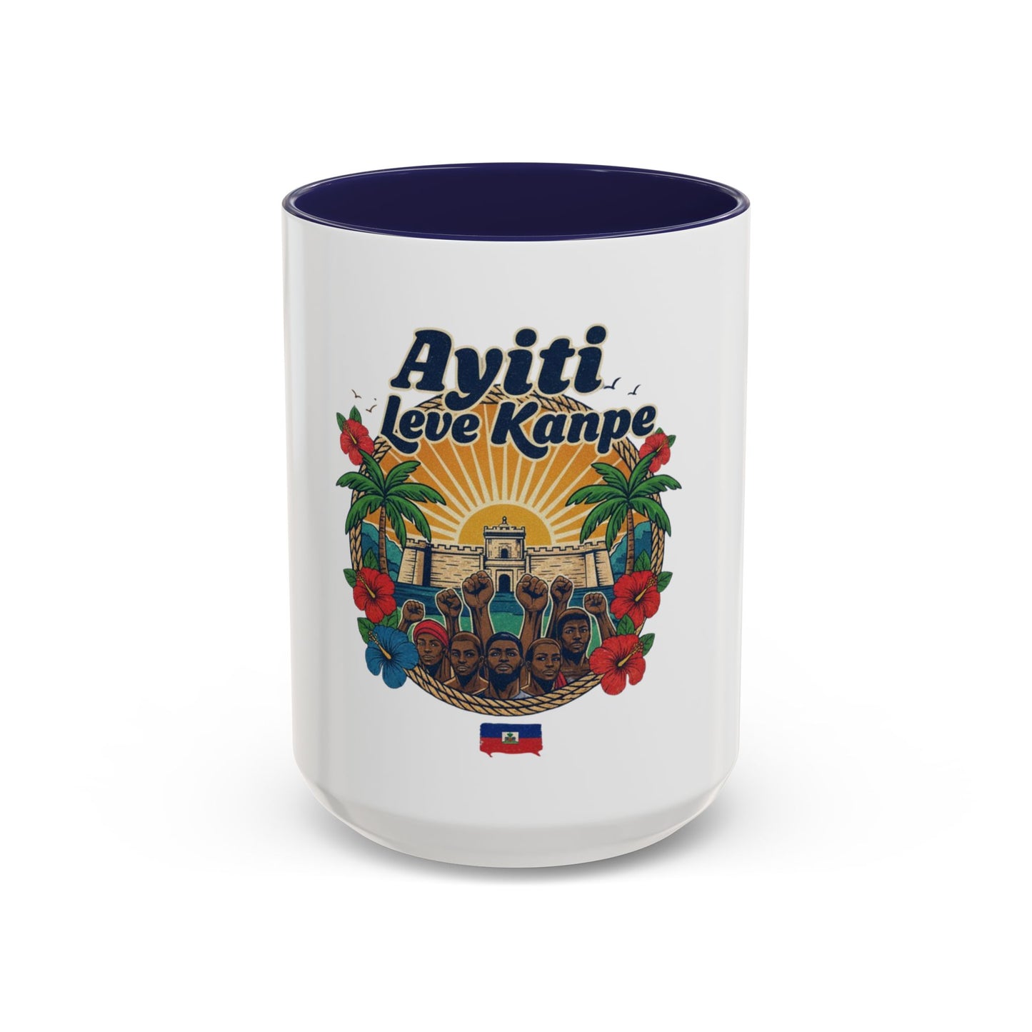Ayiti Leve Kanpe Coffee Mug – Haitian Pride Accent Mug (11/15oz)