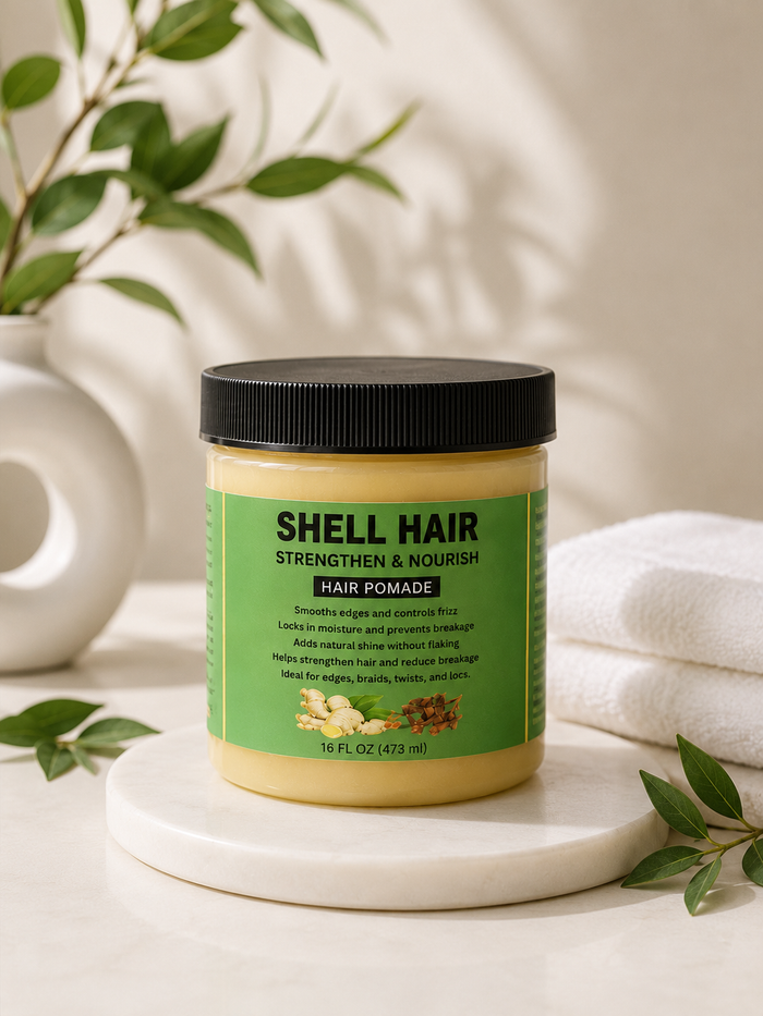 Shell 16 oz Hair Pomade_Big jar of pomade