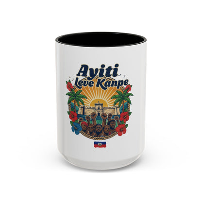 Ayiti Leve Kanpe Coffee Mug – Haitian Pride Accent Mug (11/15oz)