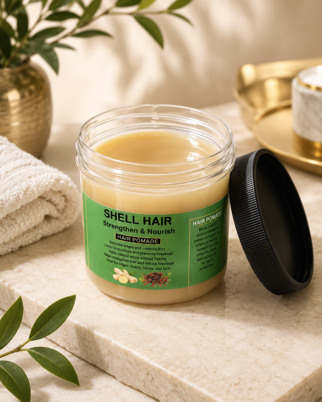 Shell 16 oz Hair Pomade_Big jar of pomade
