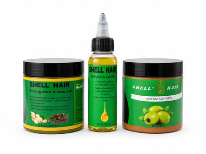 Shell Mini set_Hair oil 2oz/ Pomade 4 oz/ Proteine 4 oz