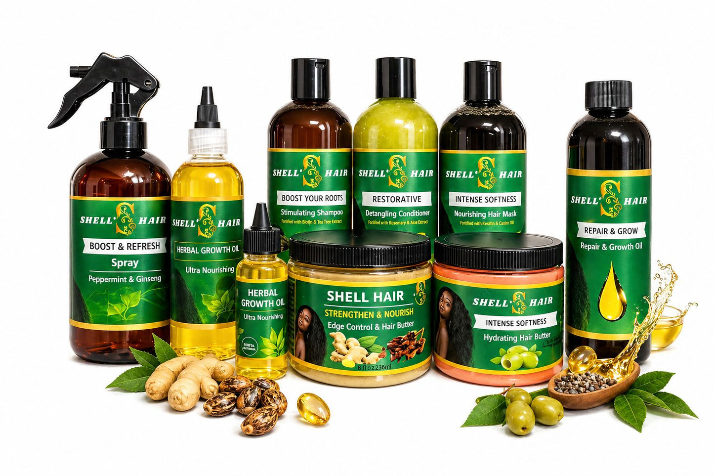 9 Hair Products_ Full Package Kit